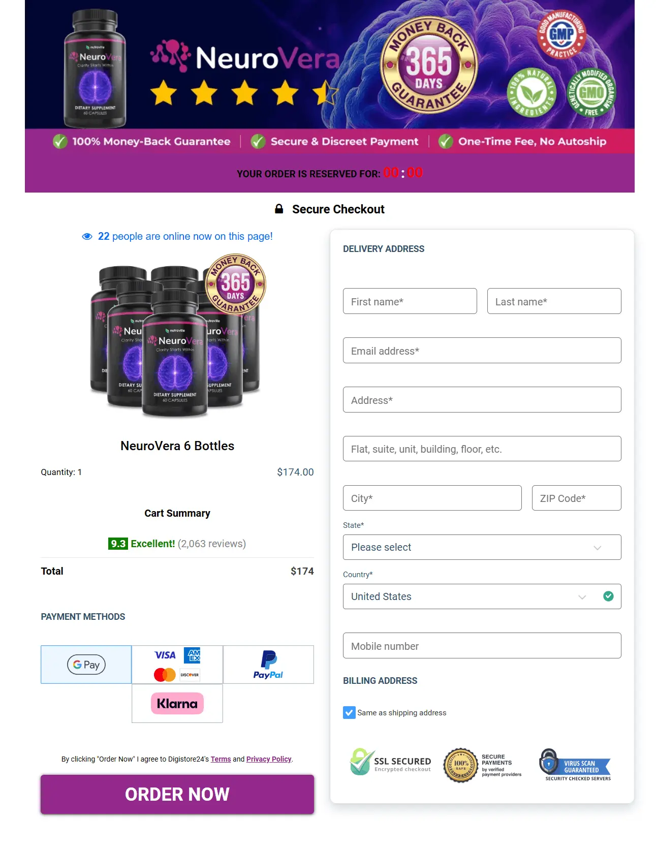 1 Day NeuroVera  Jar Offer